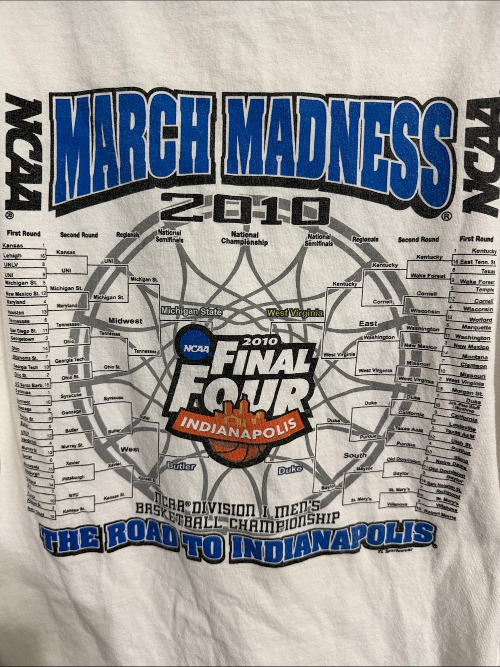 Final Four 2010 Men's Short Sleeve Tee - White - Picture 4 of 6